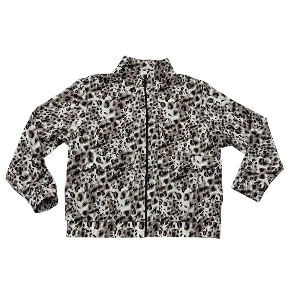 Member's Mark Women Travel Lightweight Jacket, Animal Leopard Print, Large NWOT